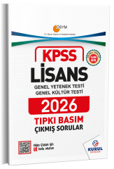 Kurul 2026 KPSS Sınavı Genel Yetenek Genel Kültür Lisans Tıpkı Basım Çözümlü Kurul Yayıncılık