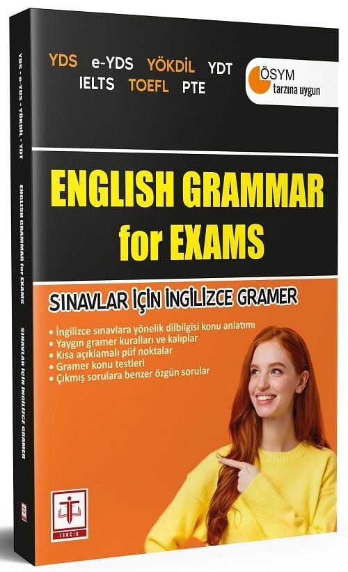 Tercih Kitabevi YDS YÖKDİL YDT IELTS TOEFL PTE English Grammar For Exams Tercih Kitabevi