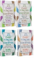 Özdil Akademi ÖABT MEB-AGS Türk Dili ve Edebiyatı Sorularla Tekrar Soru Bankası 4 lü Set - Yekta Özdil Özdil Akademi Yayınları