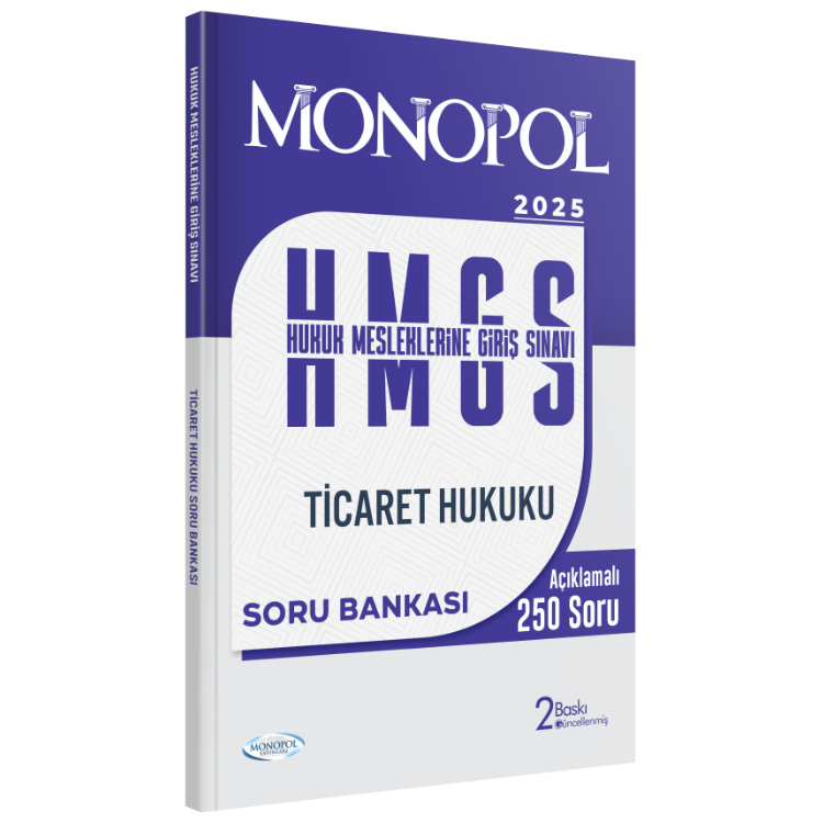 Monopol 2025 HMGS Ticaret Hukuku Soru Bankası 2. Baskı Monopol Yayınları