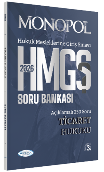 Monopol 2026 HMGS Ticaret Hukuku Soru Bankası 3. Baskı Monopol Yayınları