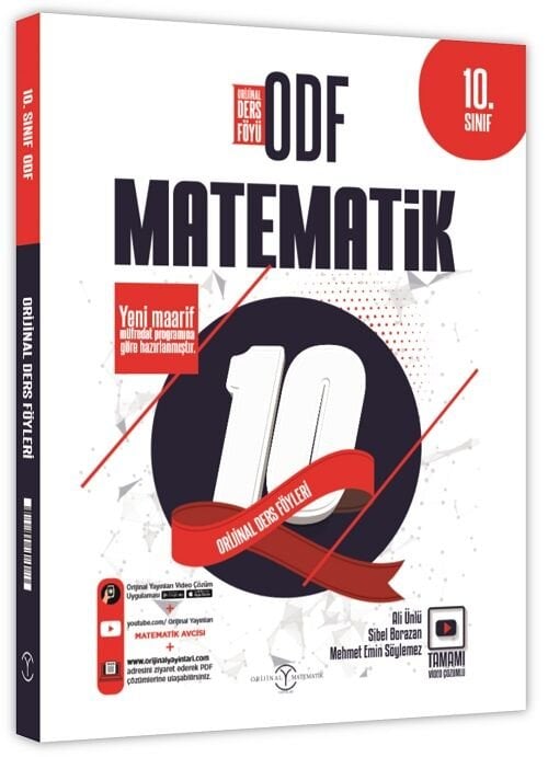 Orijinal 10. Sınıf Matematik ODF Orijinal Ders Föyleri Orijinal Yayınları