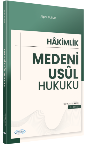 Monopol Adli Hakimlik Medeni Usul Hukuku Konu Anlatımı - Alper Bulur Monopol Yayınları