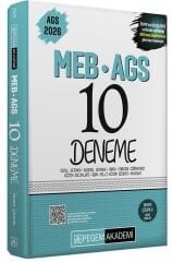 YENİ AGS - Pegem 2026 MEB-AGS Tüm Dersler 10 Deneme Çözümlü Pegem Akademi Yayınları