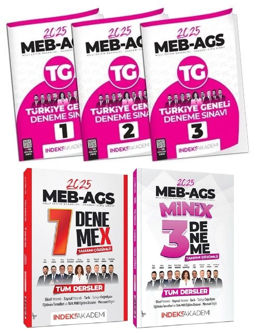 İndeks Akademi 2025 MEB-AGS Tüm Dersler + Türkiye Geneli 10+3 Deneme 5 li Set İndeks Akademi Yayıncılık
