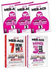 İndeks Akademi 2025 MEB-AGS Tüm Dersler + Türkiye Geneli 10+3 Deneme 5 li Set İndeks Akademi Yayıncılık