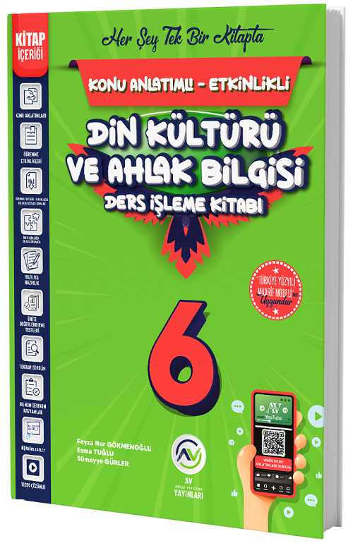 Av Yayınları 6. Sınıf Din Kültürü ve Ahlak Bilgisi Ders İşleme Kitabı Av Yayınları