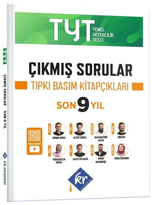 KR Akademi 2027 YKS TYT Çıkmış Sorular Son 9 Yıl Tıpkı Basım Kitapçıkları Çözümlü KR Akademi Yayınları