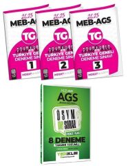 Yediiklim + İndeks 2025 MEB-AGS Tüm Dersler + Türkiye Geneli 8+3 Deneme 4 lü Set Yediiklim + İndeks Akademi Yayınları