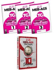 CBA + İndeks 2025 MEB-AGS Tüm Dersler + Türkiye Geneli 10+3 Deneme 4 lü Set CBA Yayınları