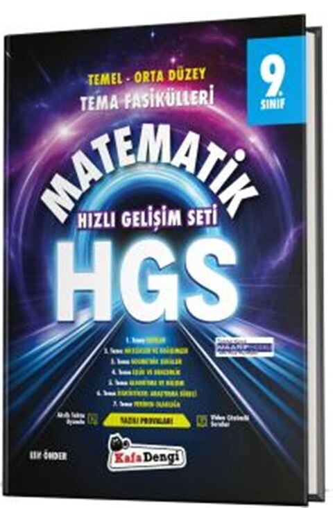 Kafadengi 9. Sınıf Matematik HGS Tema Fasikülleri Kafadengi Yayınları