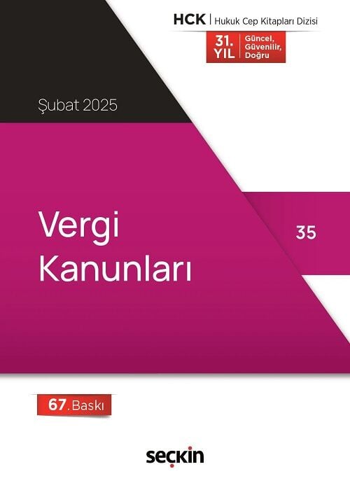 Seçkin 2025 Vergi Kanunları Cep Kitabı 67. Baskı Seçkin Yayınları