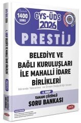 Data 2026 GYS ÜDS Belediye ve Bağlı Kuruluşları ile Mahalli İdare Birlikleri 4. Grup Prestij Soru Bankası Çözümlü Görevde Yükselme Ünvan Değişikliği Data Yayınları