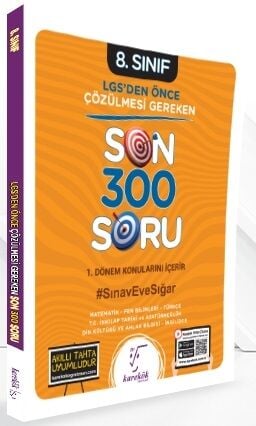 Karekök LGS 8. Sınıf LGS Den Önce Çözülmesi Gereken Son 300 Soru Karekök Yayınları