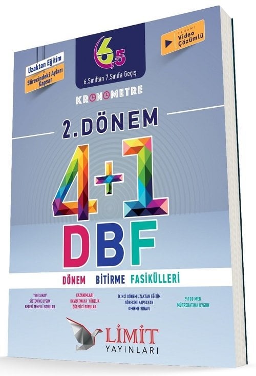 Limit 6. Sınıf 2. Dönem Kronometre DBF 4+1 Dönem Bitirme Fasikülleri Limit Yayınları