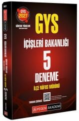Pegem 2027 GYS İçişleri Bakanlığı İlçe Nüfus Müdürü 5 Deneme Çözümlü Görevde Yükselme Pegem Akademi Yayınları
