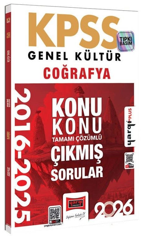 Yargı 2026 KPSS Coğrafya Çıkmış Sorular 2016-2025 Konu Konu Çözümlü Yargı Yayınları