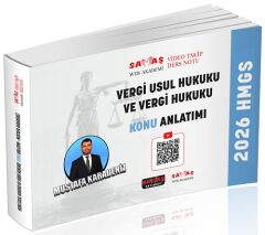 Savaş 2026 HMGS Vergi Usul Hukuku ve Vergi Hukuku Video Takip Ders Notu Konu Anlatımı - Mustafa Karadeniz Savaş Yayınları
