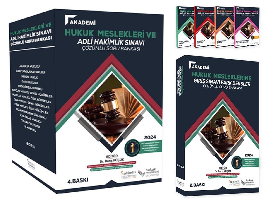 İlken 2024 HMGS ve Adli Hakimlik Tüm Dersler Soru Bankası 2 li Modüler Set İlken Yayınları