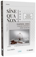 İlken 2026 SİNE QUA NON HMGS Hakimlik Soru Bankası Çözümlü 11. Baskı - Soysal Aygün İlken Yayınları