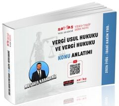 Savaş 2026 İYÖS İdari Hakim Yardımcılığı Vergi Usul Hukuku ve Vergi Hukuku Video Takip Ders Notu Konu Anlatımı - Mustafa Karadeniz Savaş Yayınları