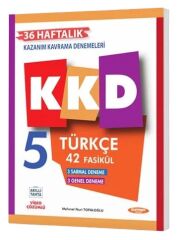 Kurmay ELT 5. Sınıf Türkçe KKD Haftalık Kazanım Kavrama Denemeleri Kurmay ELT Yayınları