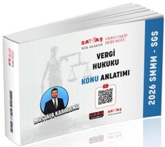 Savaş 2026 SMMM SGS Vergi Usul Hukuku ve Vergi Hukuku Video Takip Ders Notu Konu Anlatımı - Mustafa Karadeniz Savaş Yayınları