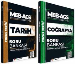 TKM Akademi MEB-AGS Tarih + Coğrafya Soru Bankası 2 li Set Focus Serisi TKM Akademi