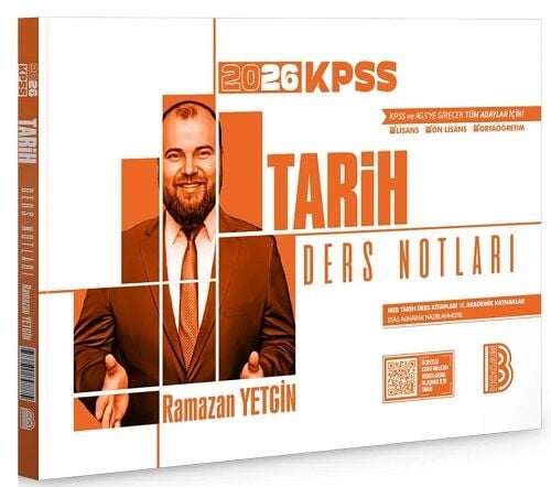 Benim Hocam 2026 KPSS Tarih Ders Notları - Ramazan Yetgin Benim Hocam Yayınları