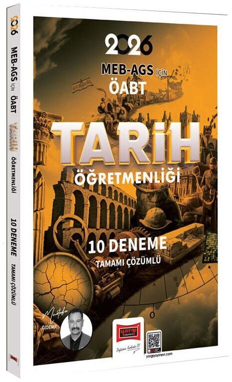 Yargı 2026 ÖABT MEB-AGS Tarih Öğretmenliği 10 Deneme Çözümlü - Mustafa Özdemir Yargı Yayınları
