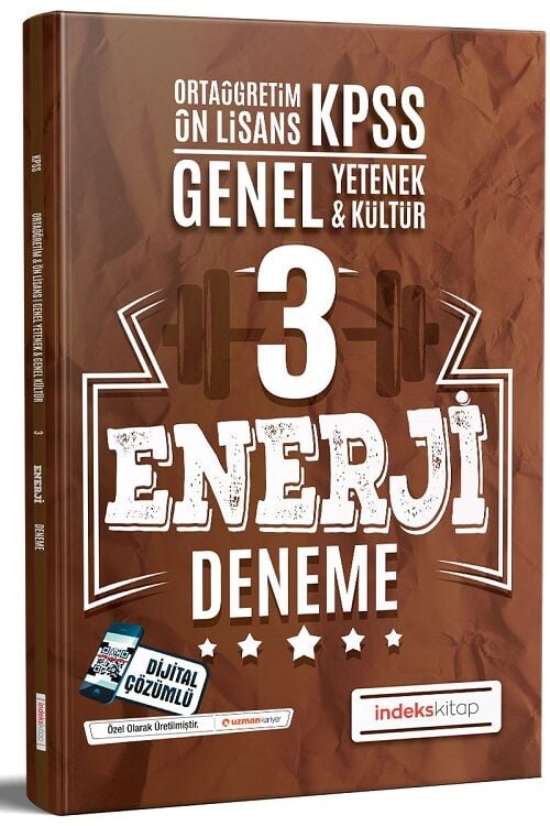 SÜPER FİYAT - İndeks Akademi KPSS Lise Ortaöğretim Ön Lisans Enerji 3 Deneme Çözümlü İndeks Akademi Yayıncılık