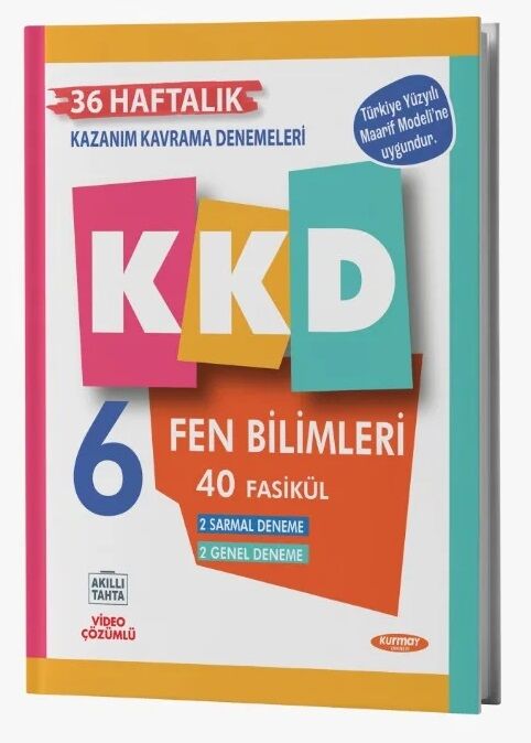 Kurmay ELT 6. Sınıf Fen Bilimleri KKD Maarif Modeli Haftalık Kazanım Kavrama Denemeleri Kurmay ELT Yayınları