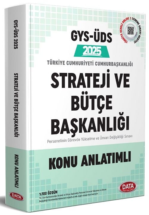 Data 2025 GYS TC Cumhurbaşkanlığı Strateji ve Bütçe Başkanlığı Tüm Kadrolar Konu Anlatımlı Görevde Yükselme Data Yayınları