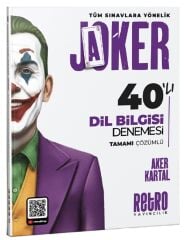 Retro 2026 KPSS TYT AYT Dil Bilgisi JOKER 40 Deneme Çözümlü - Aker Kartal Retro Yayıncılık