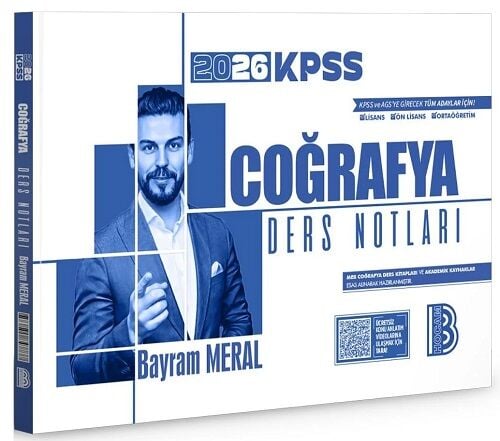 Benim Hocam 2026 KPSS Coğrafya Ders Notları - Bayram Meral Benim Hocam Yayınları