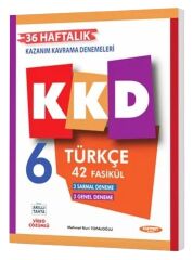 Kurmay ELT 6. Sınıf Türkçe KKD Maarif Modeli Haftalık Kazanım Kavrama Denemeleri Kurmay ELT Yayınları