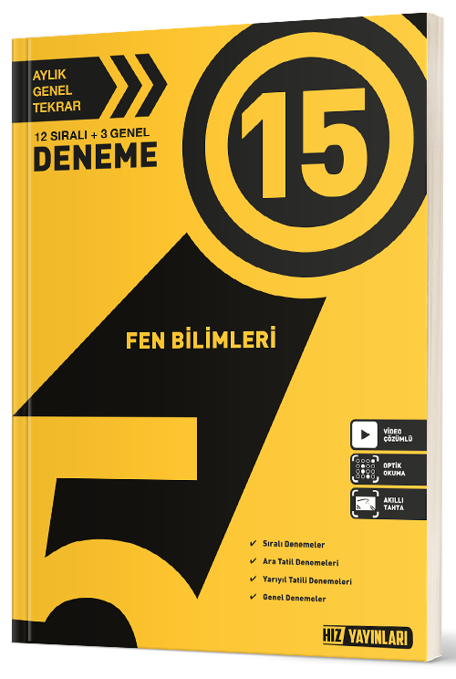Hız Yayınları 5. Sınıf Fen Bilimleri Haftalık 30 Deneme Hız Yayınları