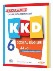 Kurmay ELT 6. Sınıf Sosyal Bilgiler KKD Maarif Modeli Haftalık Kazanım Kavrama Denemeleri Kurmay ELT Yayınları