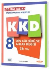 Kurmay ELT 8. Sınıf Din Kültürü ve Ahlak Bilgisi KKD Maarif Modeli Haftalık Kazanım Kavrama Denemeleri Kurmay ELT Yayınları