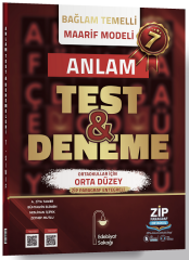 Edebiyat Sokağı 7. Sınıf Anlam Bilgisi Maarif Modeli Orta Düzey Test ve Deneme Edebiyat Sokağı Yayınları