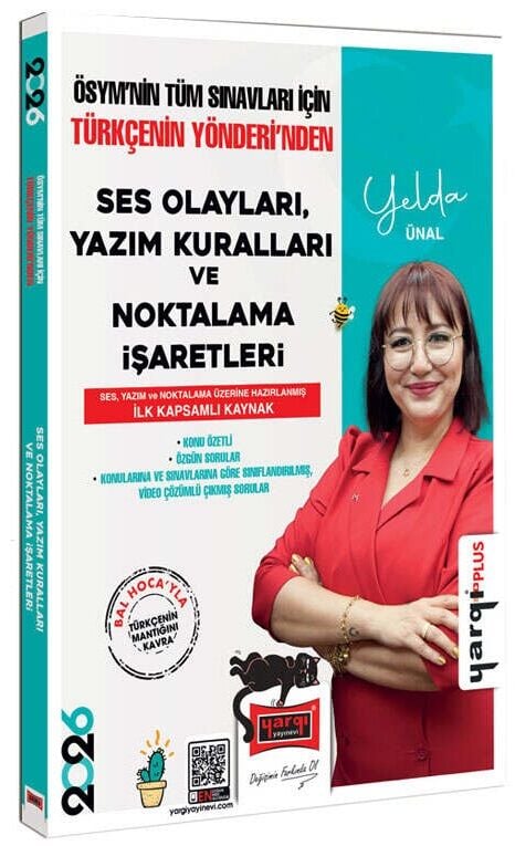 Yargı 2026 KPSS YKS TYT AYT Türkçenin Yönderinden Ses Olayları, Yazım Kuralları ve Noktalama İşaretleri Konu Anlatımlı Soru Bankası Çözümlü - Yelda Ünal Yargı Yayınları