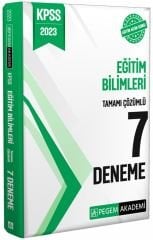 SÜPER FİYAT - Pegem 2023 KPSS Eğitim Bilimleri 7 Deneme Çözümlü Pegem Akademi Yayınları