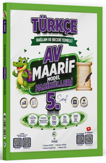 Av Yayınları 5. Sınıf Türkçe Maarif Model Fasikülleri Av Yayınları