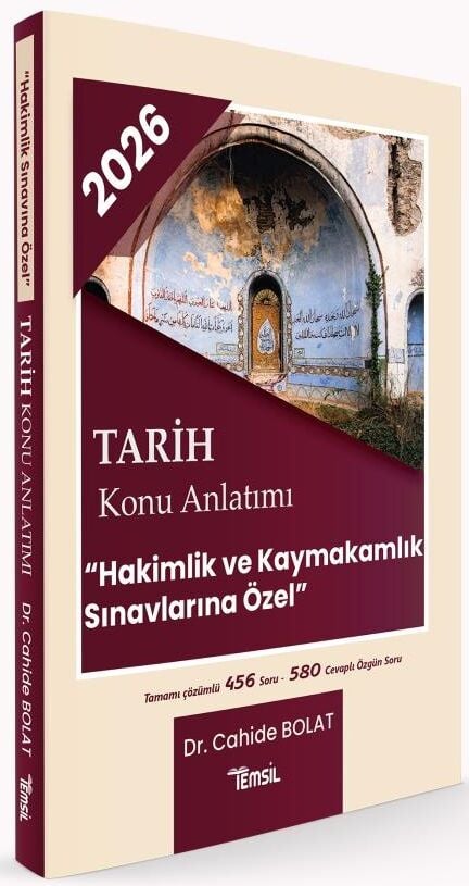 Temsil 2026 Hakimlik Kaymakamlık Tarih Konu Anlatımı - Cahide Bolat Temsil Yayınları