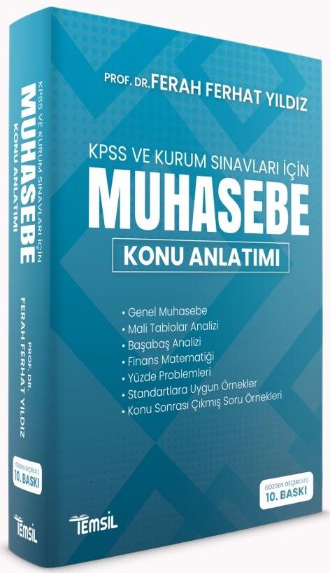 Temsil KPSS A Grubu Muhasebe Konu Anlatımlı 10. Baskı - Ferhat Yıldız Temsil Yayınları