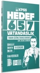 Benim Hocam 2026 KPSS Vatandaşlık HEDEF 657 18 Deneme Çözümlü - Erdal Kesekler Benim Hocam Yayınları