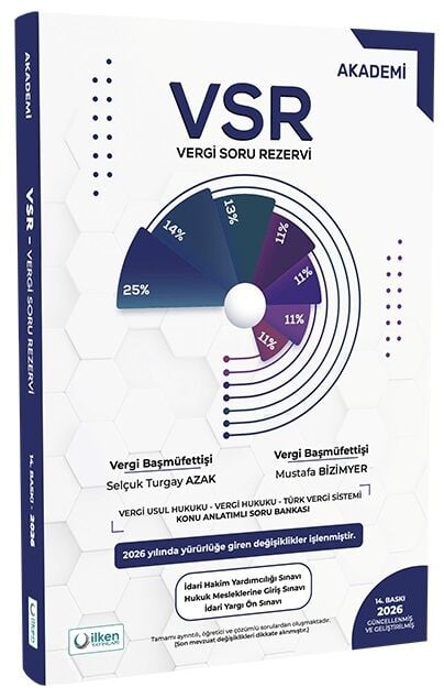 İlken 2026 Akademi VSR Vergi Soru Rezervi Soru Bankası 14. Baskı İlken Yayınları