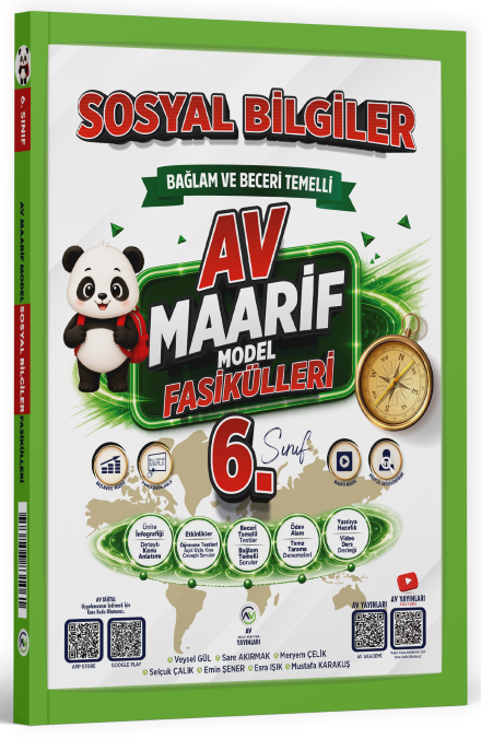 Av Yayınları 6. Sınıf Sosyal Bilgiler Maarif Model Fasikülleri Av Yayınları