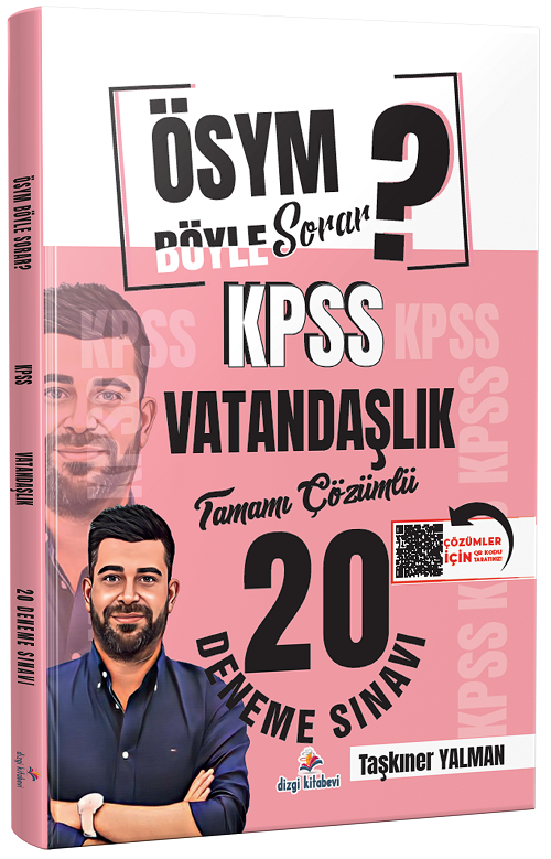 Dizgi Kitap KPSS Vatandaşlık ÖSYM Böyle Sorar 20 Deneme Çözümlü - Taşkıner Yalman Dizgi Kitap Yayınları