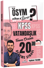 Dizgi Kitap KPSS Vatandaşlık ÖSYM Böyle Sorar 20 Deneme Çözümlü - Taşkıner Yalman Dizgi Kitap Yayınları